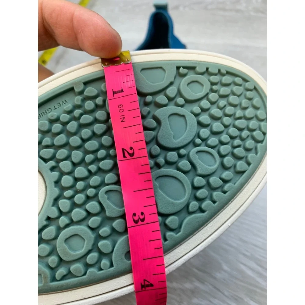 OluKai Hale'Iwa Women's Blue Mesh Slip On Sneakers 10 Drop-In Heel Shoes